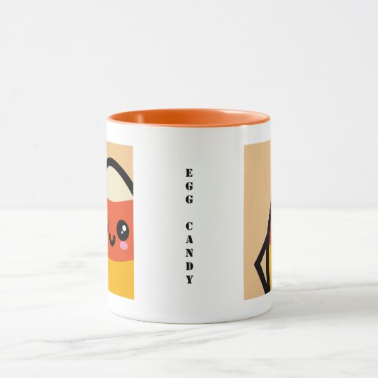 Creepy Egg Candy Corn - Halloween | Jouw namen toe Mok (Midden)