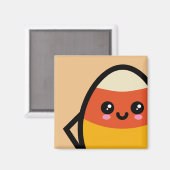 Creepy Egg Candy Corn - Halloween Magneet (Voorkant / Achterkant)