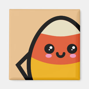 Creepy Egg Candy Corn - Halloween Magneet