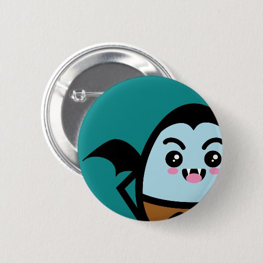 Creepy Egg Dracula - Halloween Ronde Button 5,7 Cm (Voorkant /achterkant)
