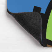 Creepy Egg Frankenstein Halloween | jouw namen toe Muismat (Hoek)