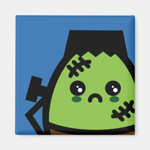 Creepy Egg Frankenstein - Halloween Magneet