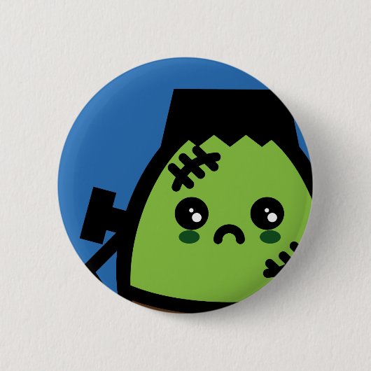 Creepy Egg Frankenstein - Halloween Ronde Button 5,7 Cm (Voorkant)