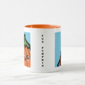 Creepy Egg Pumpkin - Halloween | Jouw namen toevoe Mok (Midden)