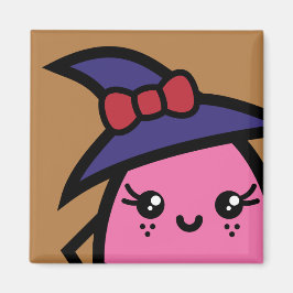 Creepy Egg Witch - Halloween Magneet