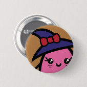 Creepy Egg Witch - Halloween Ronde Button 5,7 Cm (Voorkant /achterkant)