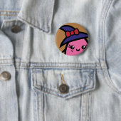 Creepy Egg Witch - Halloween Ronde Button 5,7 Cm (In situ)