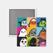 Creepy Eggs-serie - Halloween Magneet (Voorkant / Achterkant)