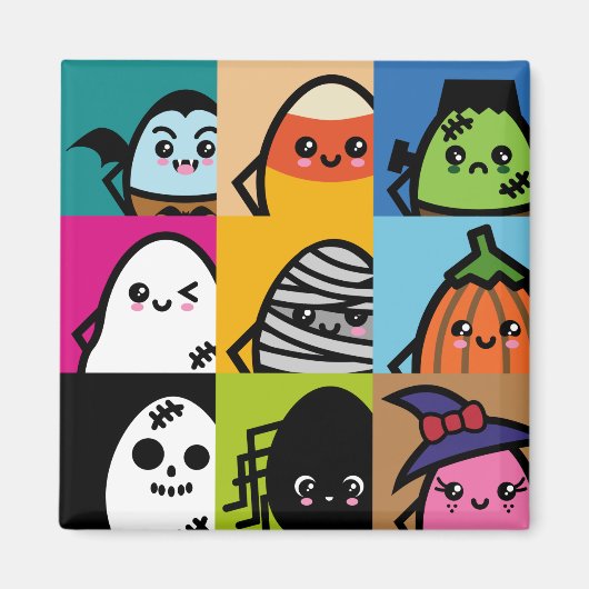 Creepy Eggs-serie - Halloween Magneet (Voorkant)