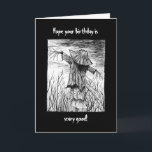 Creepy Enge Gothic Horror Scarecrow Verjaardag Kaart<br><div class="desc">Van gekke grappen tot serieuze romantische uitlatingen, de MiKa Art Zazzle shop heeft iets voor iedereen. Canadees, Japanse geschenken, sieraden, hoesjes voor elektronische apparaten, leuke knoppen, kopjes voor mok, siervoorwerpen, kaarten en posters... . Neem alstublieft wat tijd en kijk rond. Je kunt zelfs iets vinden waarvan je niet wist dat...</div>