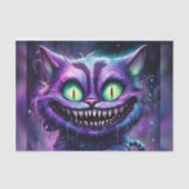 Creepy enge Halloween Cheshire Cat Decoupage Tissuepapier (Voorkant)