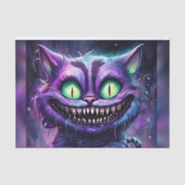 Creepy enge Halloween Cheshire Cat Decoupage Tissuepapier