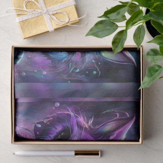 Creepy enge Halloween Cheshire Cat Decoupage Tissuepapier (Geschenk)