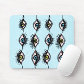 Creepy Eye Garlands Cool Surreal Weird Muismat (Met muis)