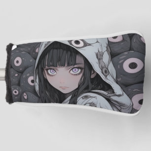 Creepy Eye Horror Anime Girl Golfheadcover