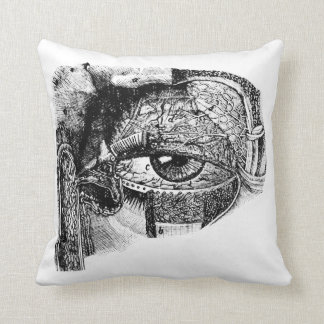 Creepy  Eyeball Anatomeeëndiagram Kussen