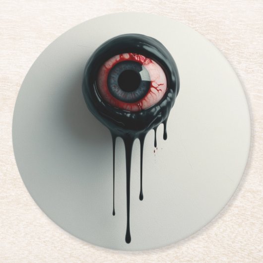 Creepy Eyeball met Black Goo Onderzetter (Voorkant)