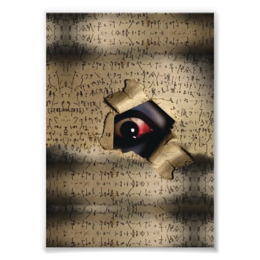 Creepy Eyes V02 Foto Afdruk (Voorkant)