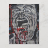 Creepy Face Graffiti Briefkaart (Voorkant)