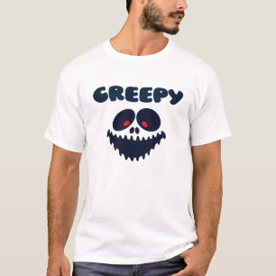 Creepy Face Halloween Party for men T-shirt