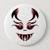 Creepy Face Ronde Button 4,0 Cm (Voorkant)