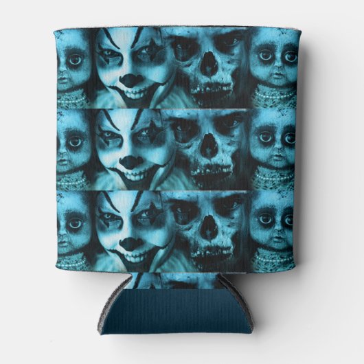 Creepy Faces Blikjeskoeler (Voorkant)