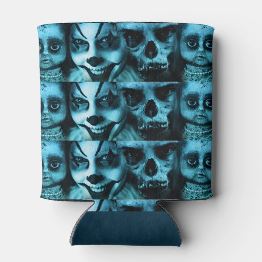 Creepy Faces Blikjeskoeler (Achterkant)