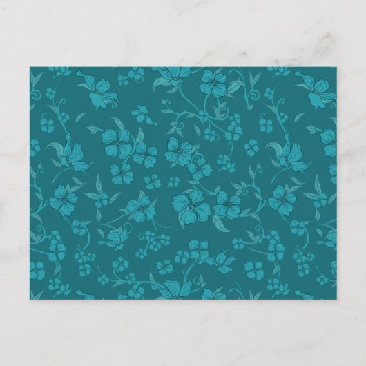 Creepy Flowers Patroon 2 Briefkaart (Voorkant)