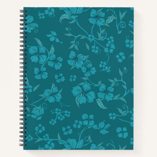 Creepy Flowers Patroon 2 Notitieboek (Voorkant)