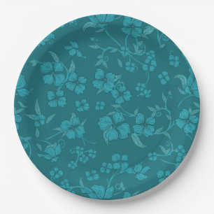 Creepy Flowers Patroon 2 Papieren Bordje