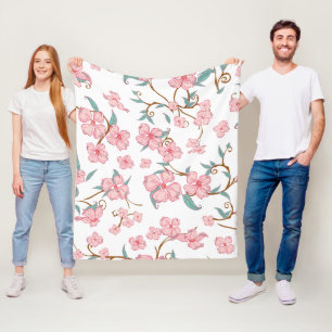 Creepy Flowers Patroon 4 Fleece Deken