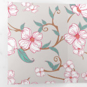 Creepy Flowers Patroon 6 Drieluik Wenskaart (Binnenzijde eerst)