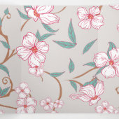 Creepy Flowers Patroon 6 Drieluik Wenskaart (Binnenkant midden)