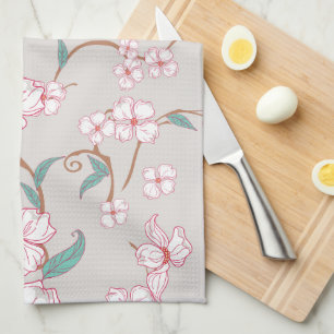 Creepy Flowers Patroon 6 Theedoek