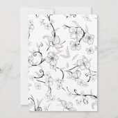 Creepy Flowers Patroon 7 Bedankkaart (Achterkant)