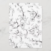 Creepy Flowers Patroon 7 Bedankkaart (Voorkant / Achterkant)