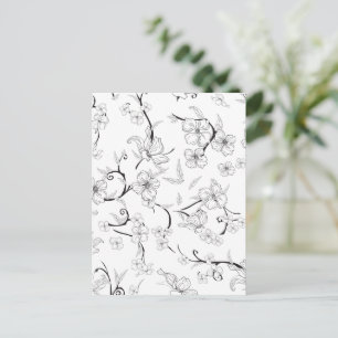 Creepy Flowers Patroon 7 Briefkaart