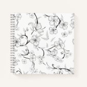 Creepy Flowers Patroon 7 Notitieboek (Voorkant)