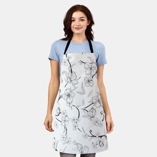 Creepy Flowers Patroon 7 Schort (Gedragen)