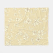 Creepy Flowers Patroon 8 Fleece Deken (Voorkant (Horizontaal))