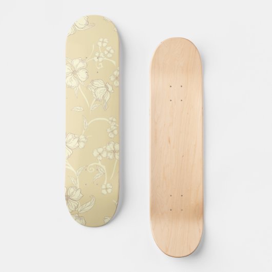 Creepy Flowers Patroon 8 Persoonlijk Skateboard (Voorkant)