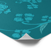 Creepy Flowers Patroon 9 Poster (Hoek)