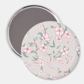 Creepy Flowers Patroon Magneet (Voorkant / Achterkant)