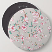 Creepy Flowers Patroon Ronde Button 6,0 Cm (Voorkant /achterkant)