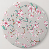 Creepy Flowers Patroon Ronde Button 6,0 Cm (Voorkant)