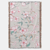 Creepy Flowers Pattern 6 Deken (Voorkant Verticaal)