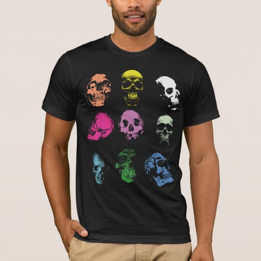 Creepy Fluo Skulls T-shirt (Voorkant)