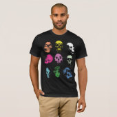Creepy Fluo Skulls T-shirt (Voorkant volledig)