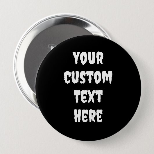 Creepy Font Gepersonaliseerde Pin-On Button (Voorkant /achterkant)