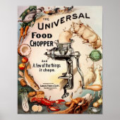 Creepy Food Chopper Advertisement Poster (Voorkant)